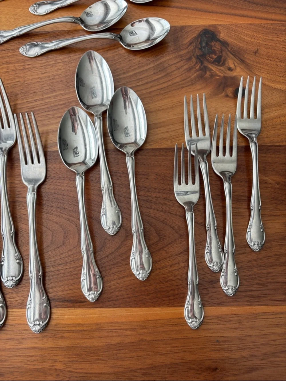 Gorham Musette Stainless Gorhamcraft Glossy Silverware Flatware Set 22 Piece
